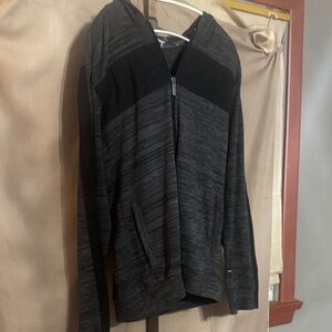 Calvin Klein Charcoal and Black Hoodie-1